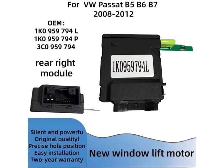 Module de lève-vitre pour VW Passat CC B5 B7 B6, arrière gauche, arrière droit, 1K0959794L 1K0959795L 1K0959794Q 1K0959795Q, neuf, haute qualité