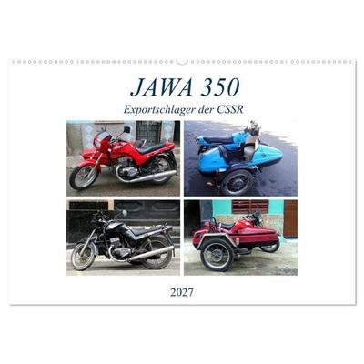 JAWA 350 - Exportschlager der CSSR (Wandkalender 2027 DIN A2 quer), CALVENDO Monatskalender