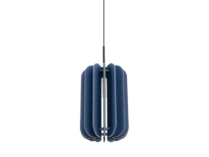 Design Pendellampe „Mula“ Marineblau/Schwarz Ø 27 cm Sollux Lighting
