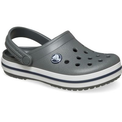 Clog CROCS "Crocband Clog", Mädchen, Gr. 23, Croslite™, grau (slate grau), Schuhe Clog, Sandale, Sommerschuh, Badeschuh mit Lüftungsöffnungen