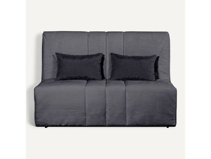 Banquette-lit BZ DOUCEUR tissu velours charbon
