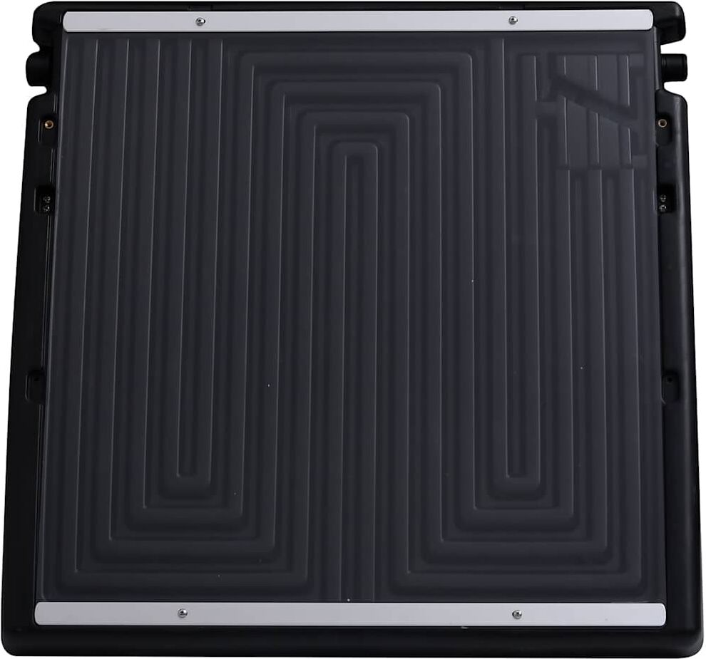 vidaXL Panel calefactor solar doble para piscina 150x75 cm Negro