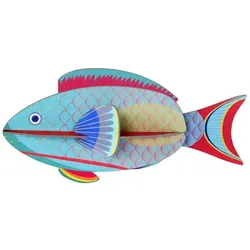 WANDSKULPTUR Bunt 6/7 cm