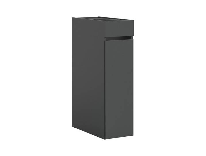 Homes & Jones Anstellregal Free (B/H/T: ca. 29/101/60 cm) in anthrazit/anthrazit, Anthrazit, Recyclingholz, 29x101x60 cm, Badezimmer, Badmöbel, Midischränke
