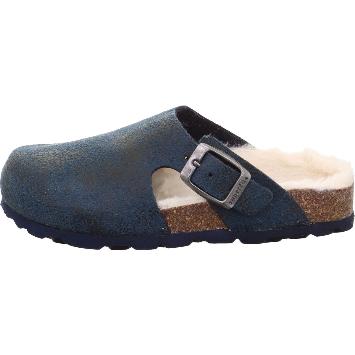 Superfit Fussbettpantoffel blau/mehrfarbig (8030) 28 1-009115-8030-28
