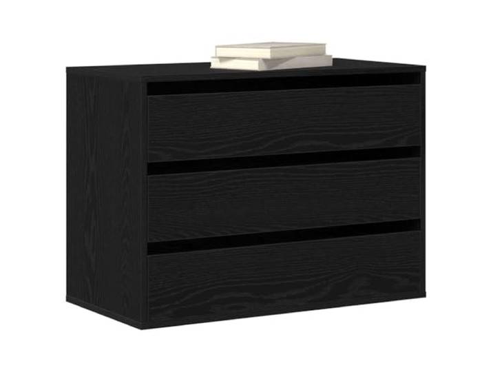 vidaXL Schubladenschrank 3-Schublade Schwarz 80 x 41 x 58 cm Genug Raum, um alles ordentlich zu verstauen, Schickes Aussehen, um dein Schlafzimmer aufzuwerten,