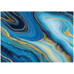 FOTOTAPETE Marmor Glanz Blau 250x175 cm
