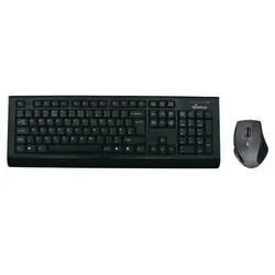 MediaRange MROS104-UK Tastatur Maus enthalten Haus RF Wireless QWERTY UK Englisch Schwarz, Grau