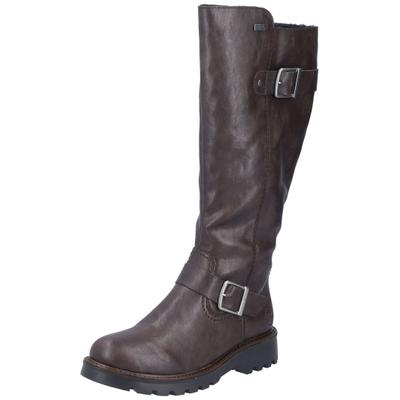 Stiefel RIEKER "Rieker Stiefel Lederimitat", Damen, Gr. 38, Textil, braun, Lederimitat, Schuhe Stiefel