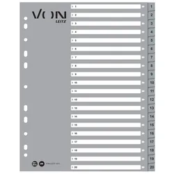 LEITZ Register, 1-20, DIN A4