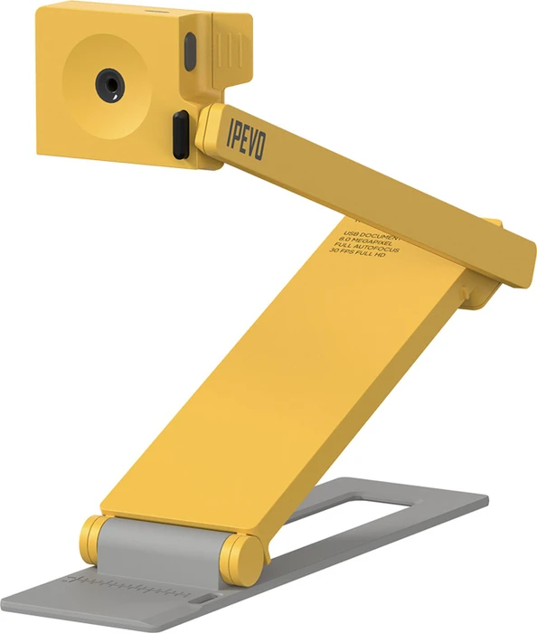 IPEVO DO-CAM yellow CE, tragbare, kompakte Ultra-HD 8MP USB-Dokumentenkamera