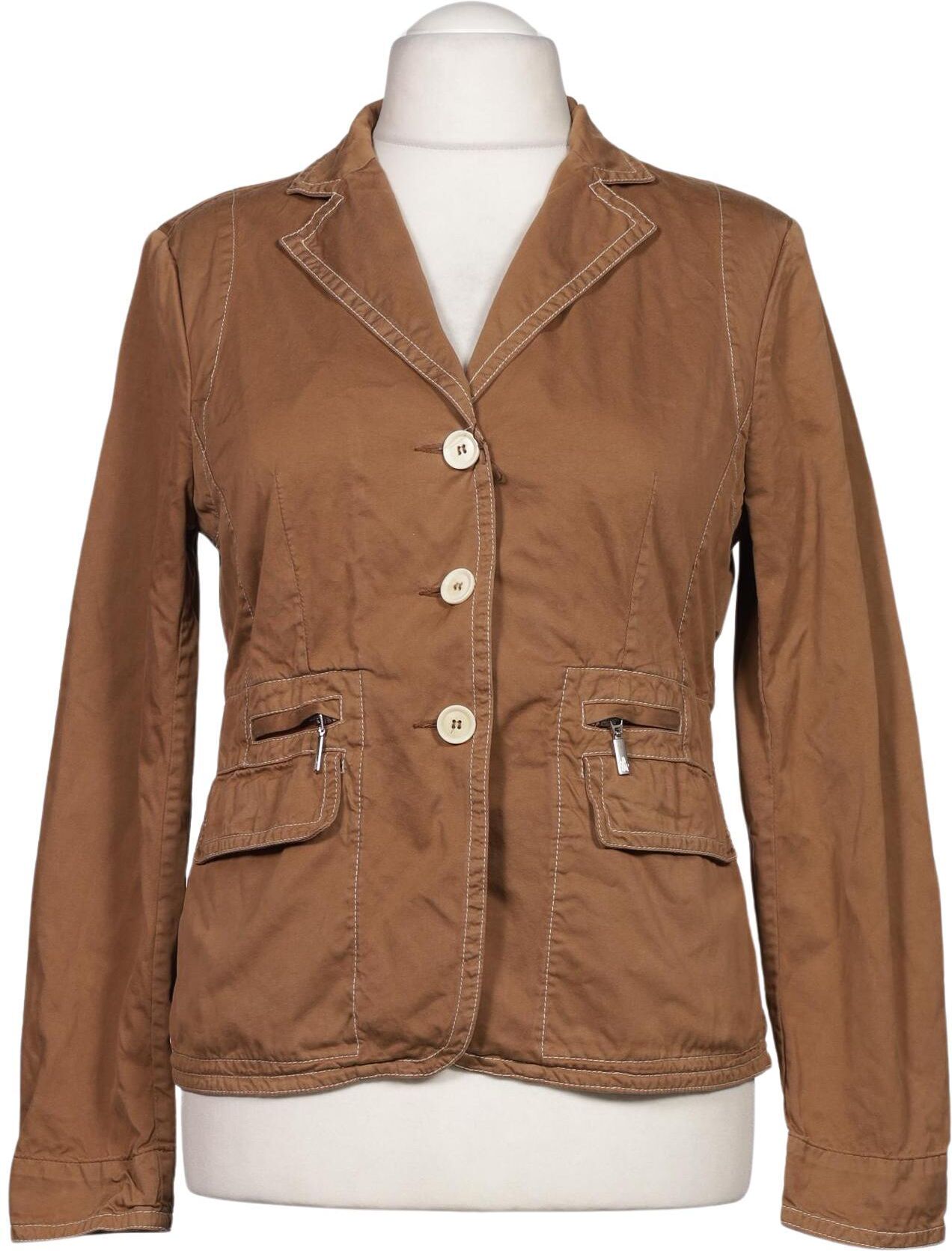 Moncler Damen Blazer, Braun, Gr. EU 44 (IT 50), Baumwolle - Second Hand