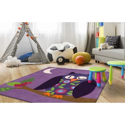 Kinderteppich ARTE ESPINA "Joy 4049", lila (violett), B:130cm H:22mm L:130cm, Obermaterial: 100% Modacryl, Teppiche, Kinderteppich, Sehr strapazierfähig, Fußbodenheizungsgeeignet
