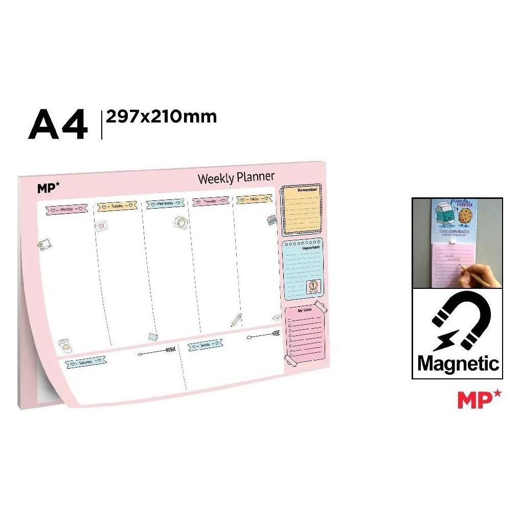 Main paper Magnetischer Wochenplaner A4 (A4) (44707110)