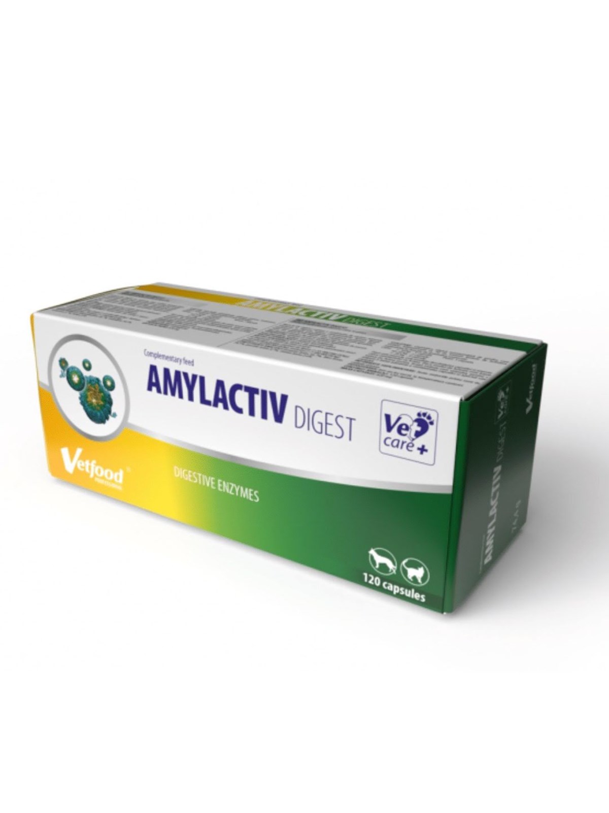 Vetfood Amylactiv Digest - Nahrungsergänzungsmittel für Hunde und Katzen - 120 Stk.