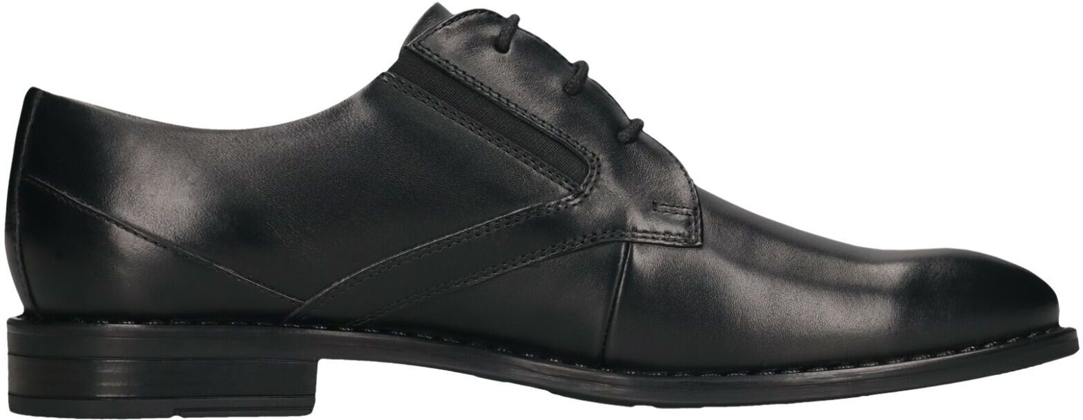 Schnürschuh BUGATTI "bugatti Businessschuhe Leder", Herren, Gr. 42, schwarz, Leder, Schuhe Schnürschuh