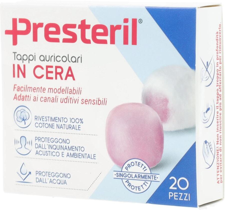 CORMAN SpA PRESTERIL Tappi Auc.Cera 20pz