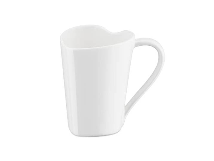 Alessi Mug To MMI24 - Mug en Forme de Coeur Design\, en Bone China\, Blanc