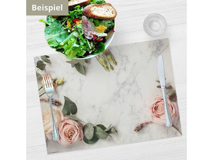 Tischset Rosen II 12er-Set 44 x 32cm Multicolor