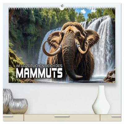 Im urzeitlichen Reich des Mammuts (hochwertiger Premium Wandkalender 2026 DIN A2 quer), Kunstdruck in Hochglanz