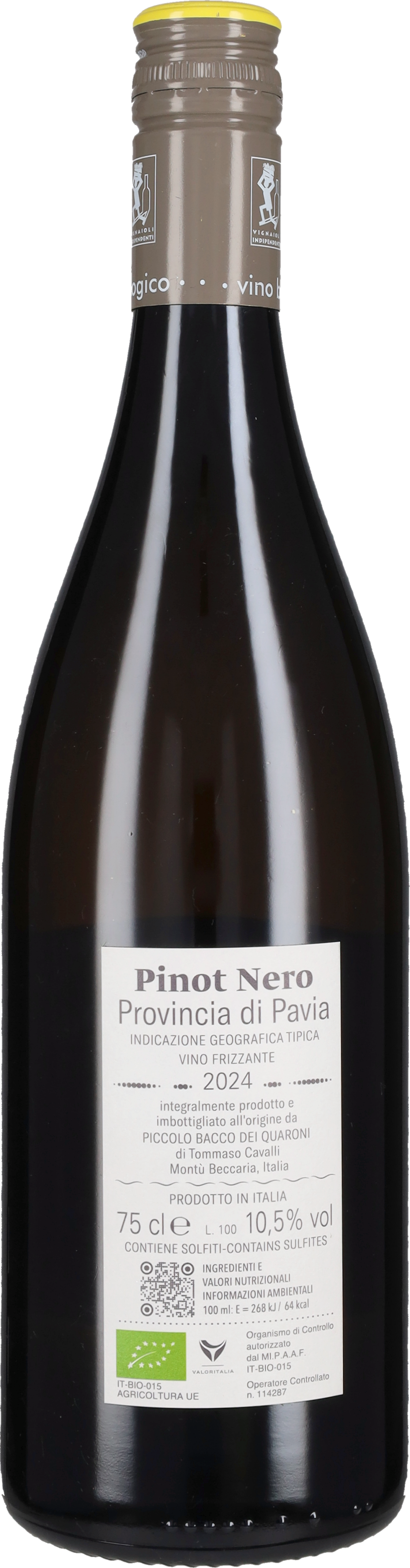 Pinot Nero Vinificato Bianco 'Crete' Piccolo Bacco dei Quaroni 2024