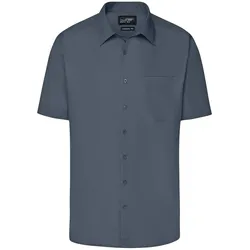 Herren Business Hemd kurzarm "JN644" - XXL - carbon