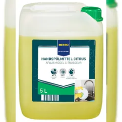 METRO PROFESSIONAL Spülmittel, Zitrone, 5 L, Fettlösekraft