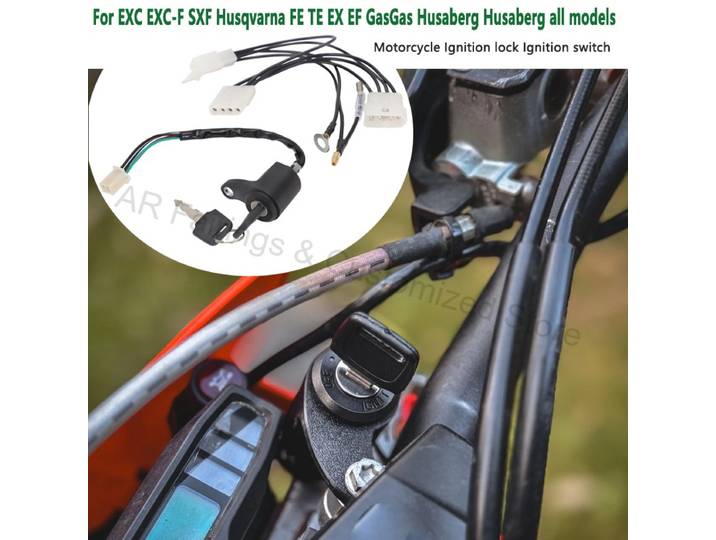 Contacteur d'allumage tout-terrain avec clé pour EXC-F SXF Husqvarna GasGas Husaberg, tous les modèles, interrupteur de démarrage à clé
