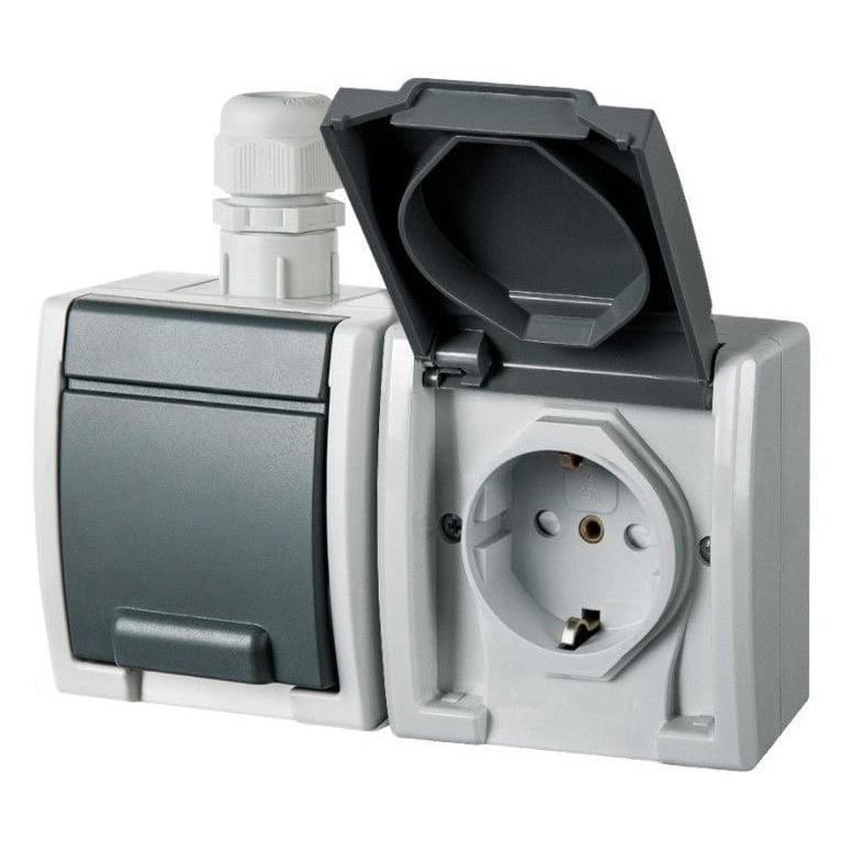 Elektro-Plast DBL SCHUKO SOCKET 1245-65 IP65 AQUANT (1245-65)