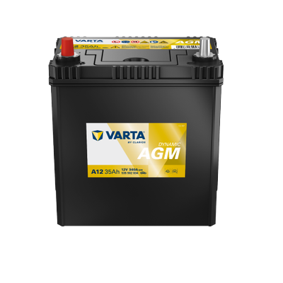 VARTA Starterbatterie DYNAMIC AGM JIS 12 V, 35 Ah, 340 A 535902034K262 für TOYOTA HYUNDAI