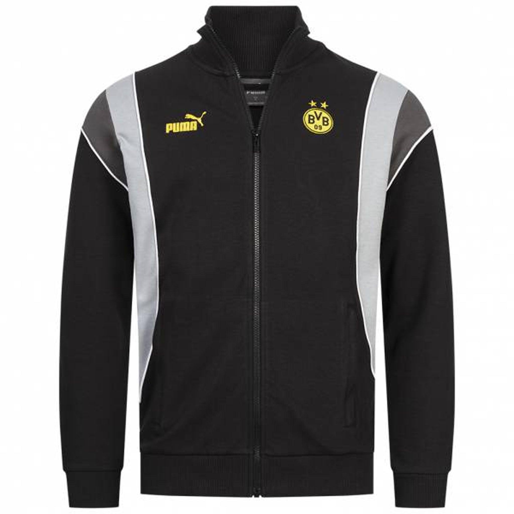 Puma Borussia Dortmund BVB FtblArchive Herren Schwarz Track Jacket