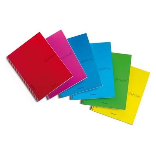 Blasetti 6er-Pack Spiralisierte Color Club Notizbücher (3792)