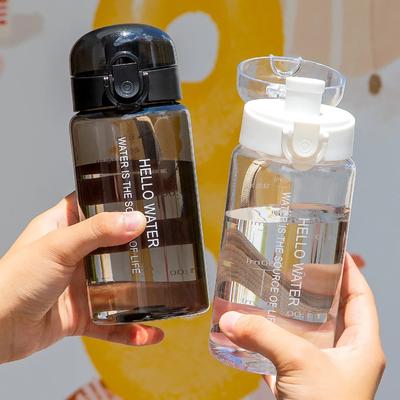 Uplifted Trends Transparent Water Bottle With Filter & Anti Fall Design Perfect For Men Women & Students pink