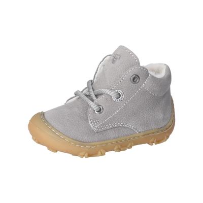 Schnürstiefelette PEPINO "Pepino Halbschuhe Leder", Damen, Gr. 20, grau (graphit), Leder, Schuhe Schnürstiefelette