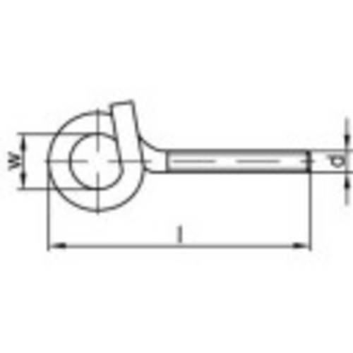 TOOLCRAFT 159629 Starke Deckenhaken 12cm Stahl galvanisch verzinkt 20St.