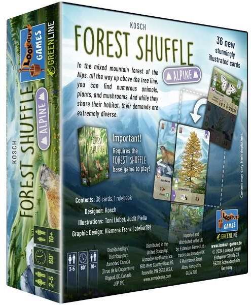 Forest Shuffle: Alpine Expansion - Card Game Expansion for Forest Shuffle by Lookout Spiele