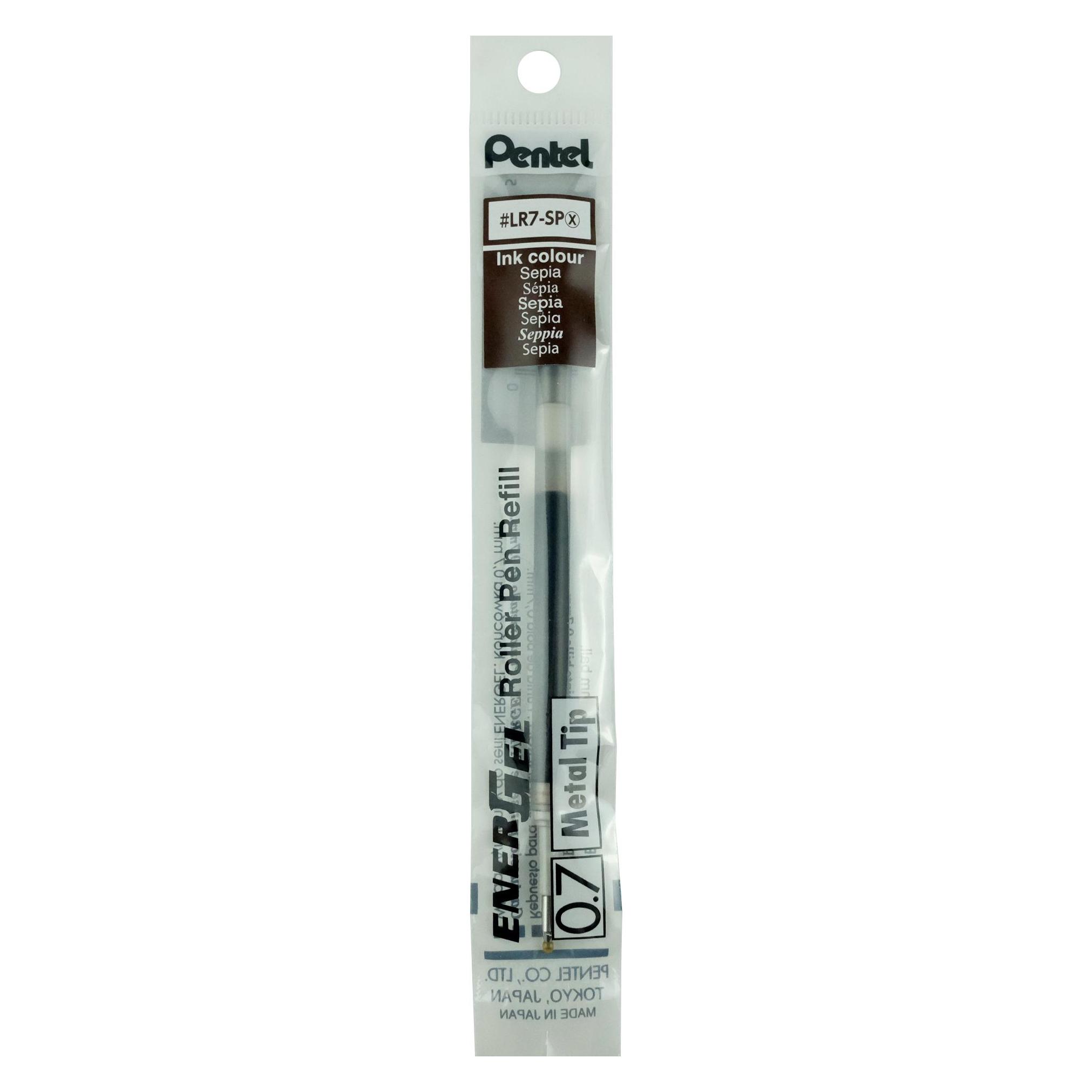 Pentel Patronen EnerGel 0.7mm LR7-SPX sepia (Braun, 0.70 mm, 1 Stk.) (LR7-SPX)