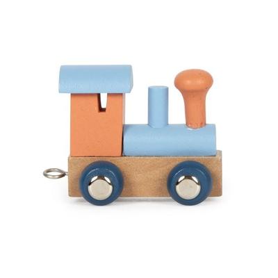 Buchstabenzug Polar Lokomotive lachs & eisblau