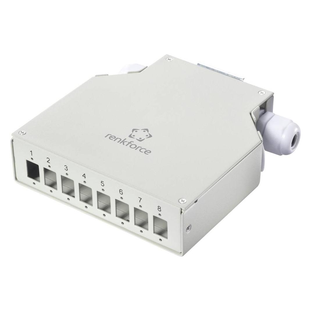 Renkforce RF-7187896 Hutschienen-Adapter 8 Port Unbestückt (RF-7187896)