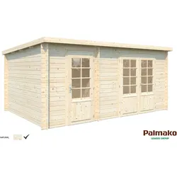 Palmako Gartenhaus Ella 13,1 m2 Zweiraumhaus - 28 mm Transparent tauchimprägniert