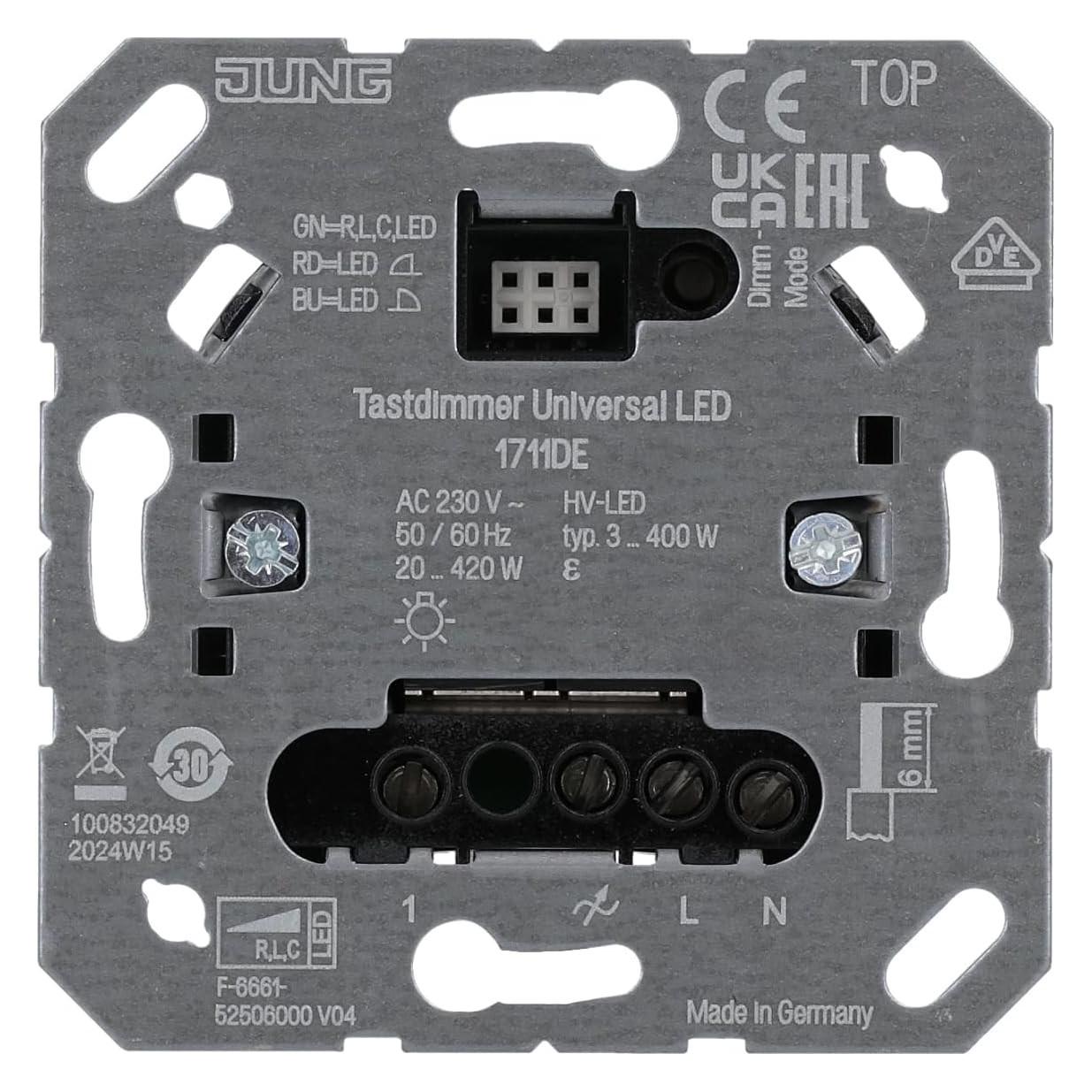 JUNG LED Universal Tastdimmer 1711DE (1711DE)