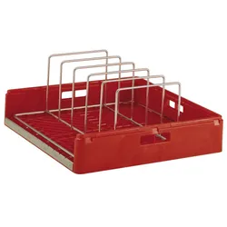 Zanussi Tablettkorb Kunststoff mit Metalleinsatz, rot