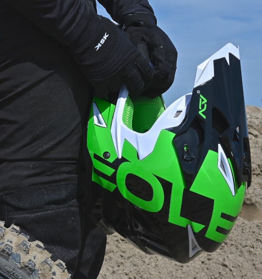 EOLE ADVGREEN000 Motocross helmet