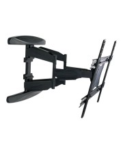 Techly Wandhalterung für LCD TV LED 40"-80" Ultra Slim FullMotion schwarz Schwarz (ICA-PLB-172L)