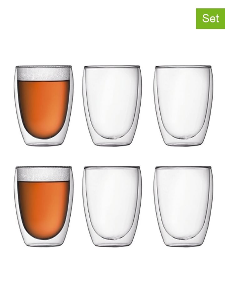 bodum 6er-Set: Gläser "Pavina" - 350 ml - onesize