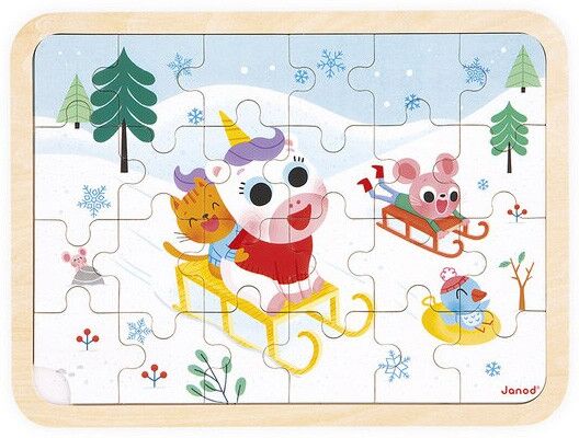 Puzzle en bois 24 pcs À la montagne - Janod