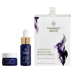 8ml PHARMOS NATUR Lunar Skin Ritual Night Discovery Set (Elixir 5ml + Cream 3ml)