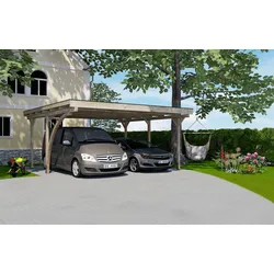 Weka Doppelcarport 616 A mit Rundbogen