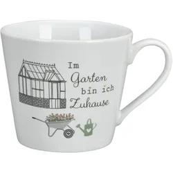Krasilnikoff Happy Cup Im Garten, Ø 10, Höhe 9 cm, 400 ml