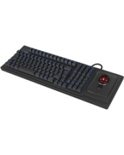 KeySonic TAS KSK-8202ELU-T DE Trackball schwarz Tastatur QWERTZ China (61102)